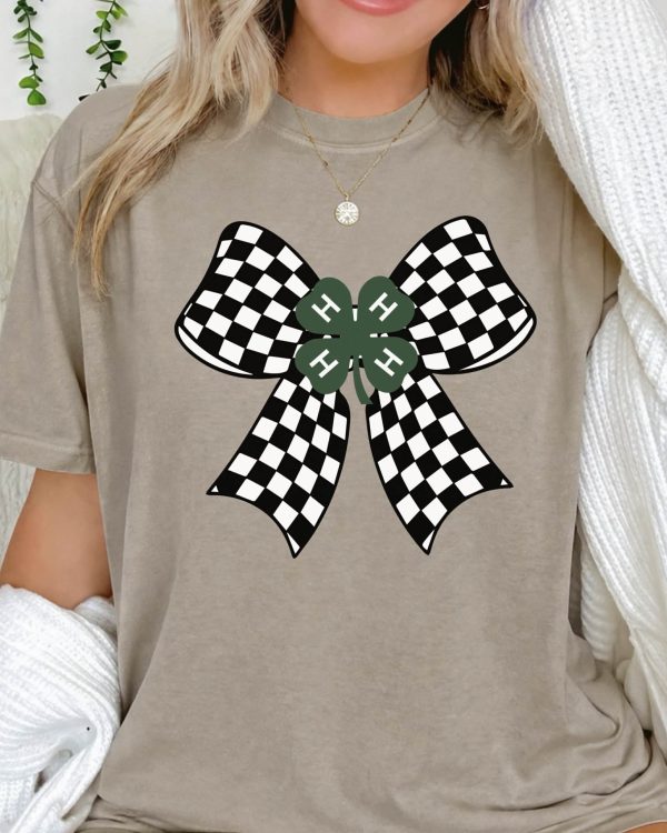 4-H checkered bow